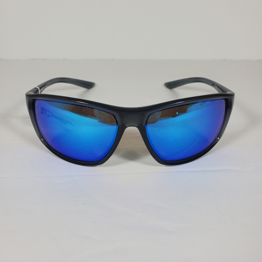 Nike Men's Adrenaline Sunglasses Dark Grey Frame, Blue Mirror Lens NEW